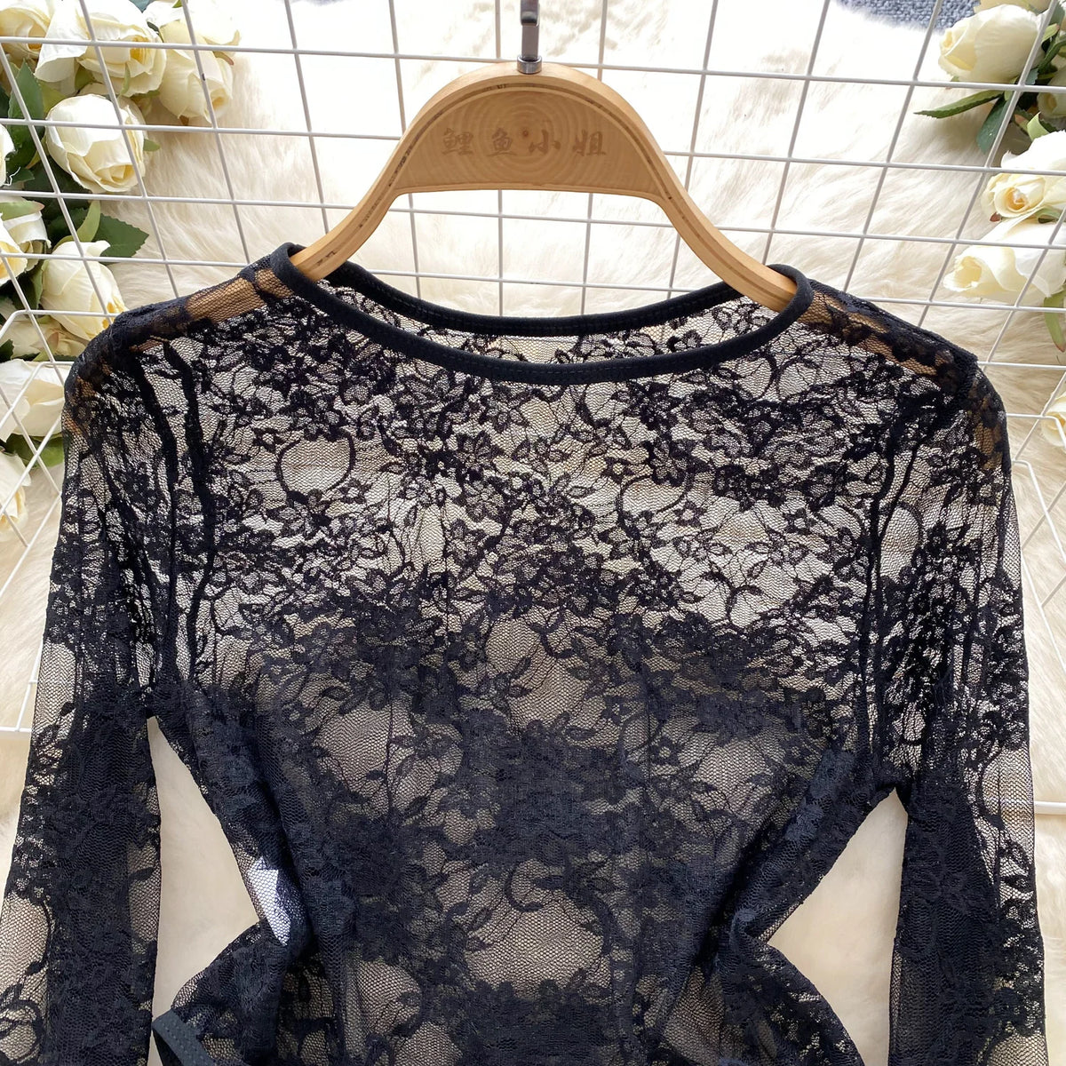 Black Lace Bodysuit