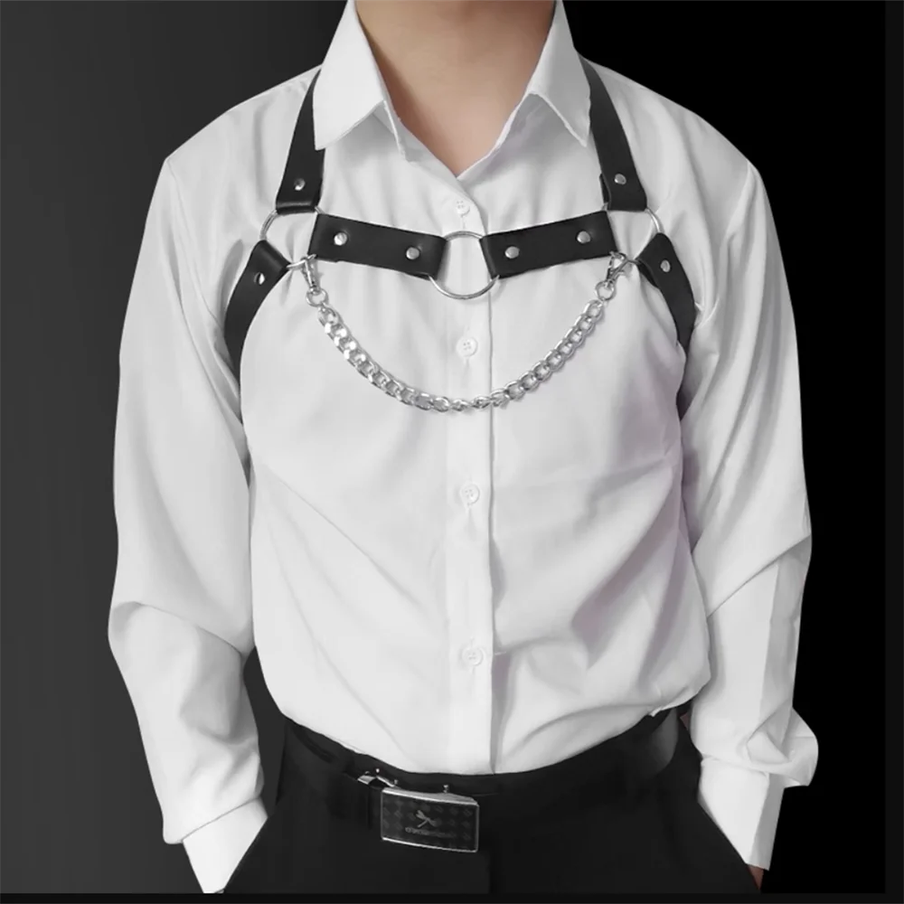 Mens Center Chain Harness