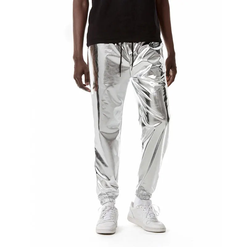 Men Metallic Jogger Pant