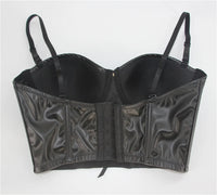 Leopard Laced Leather Bustier