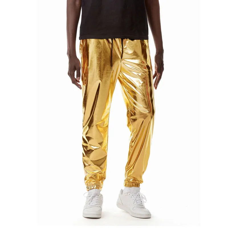 Men Metallic Jogger Pant