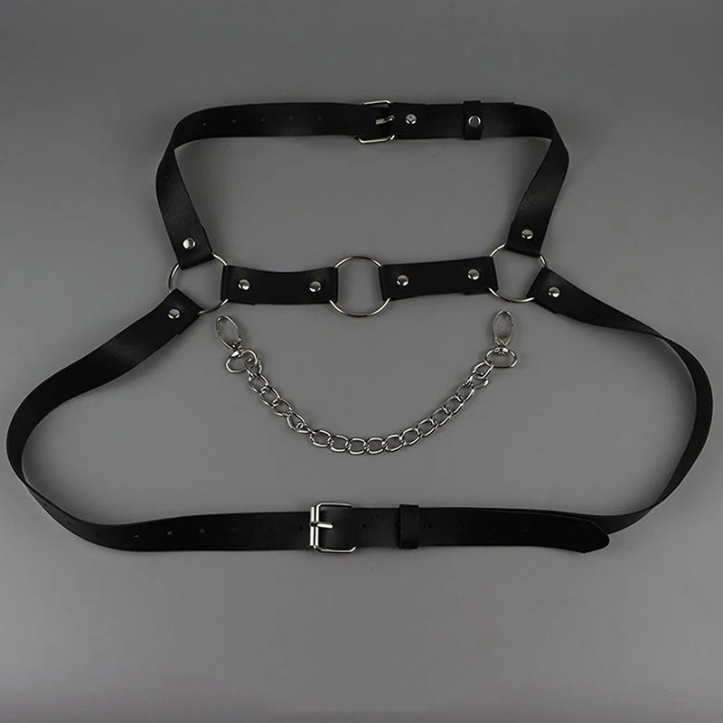 Mens Center Chain Harness