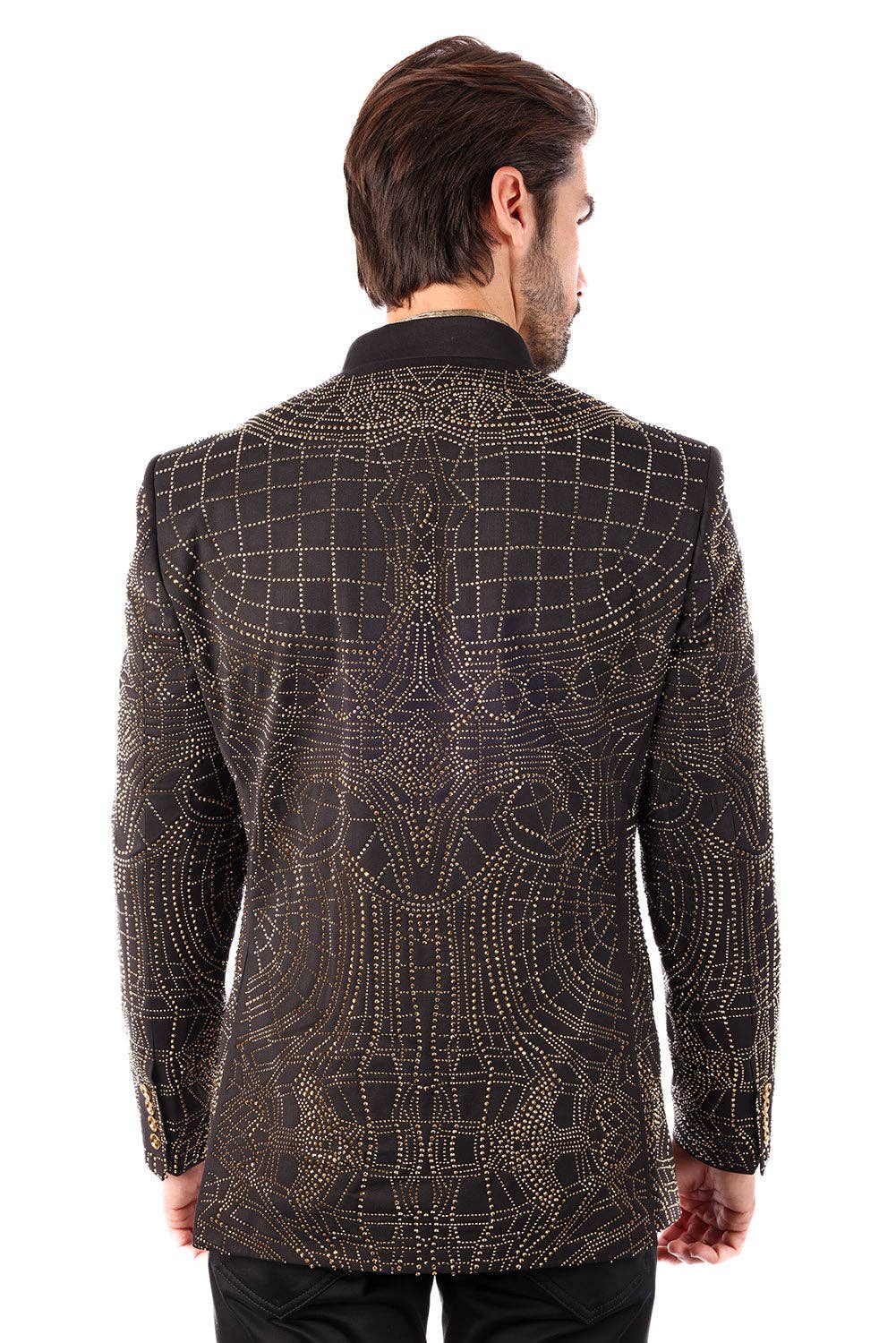 Men's Studded Lapel Blazer