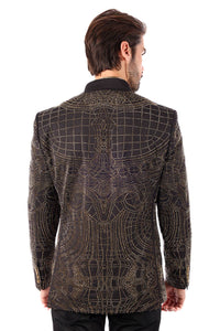 Men's Studded Lapel Blazer