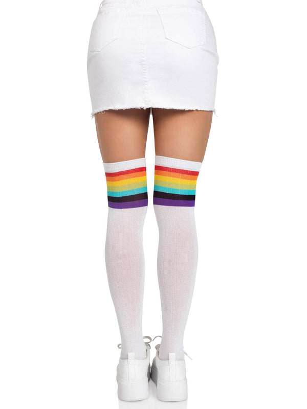 Nia Rainbow Thigh High Stockings