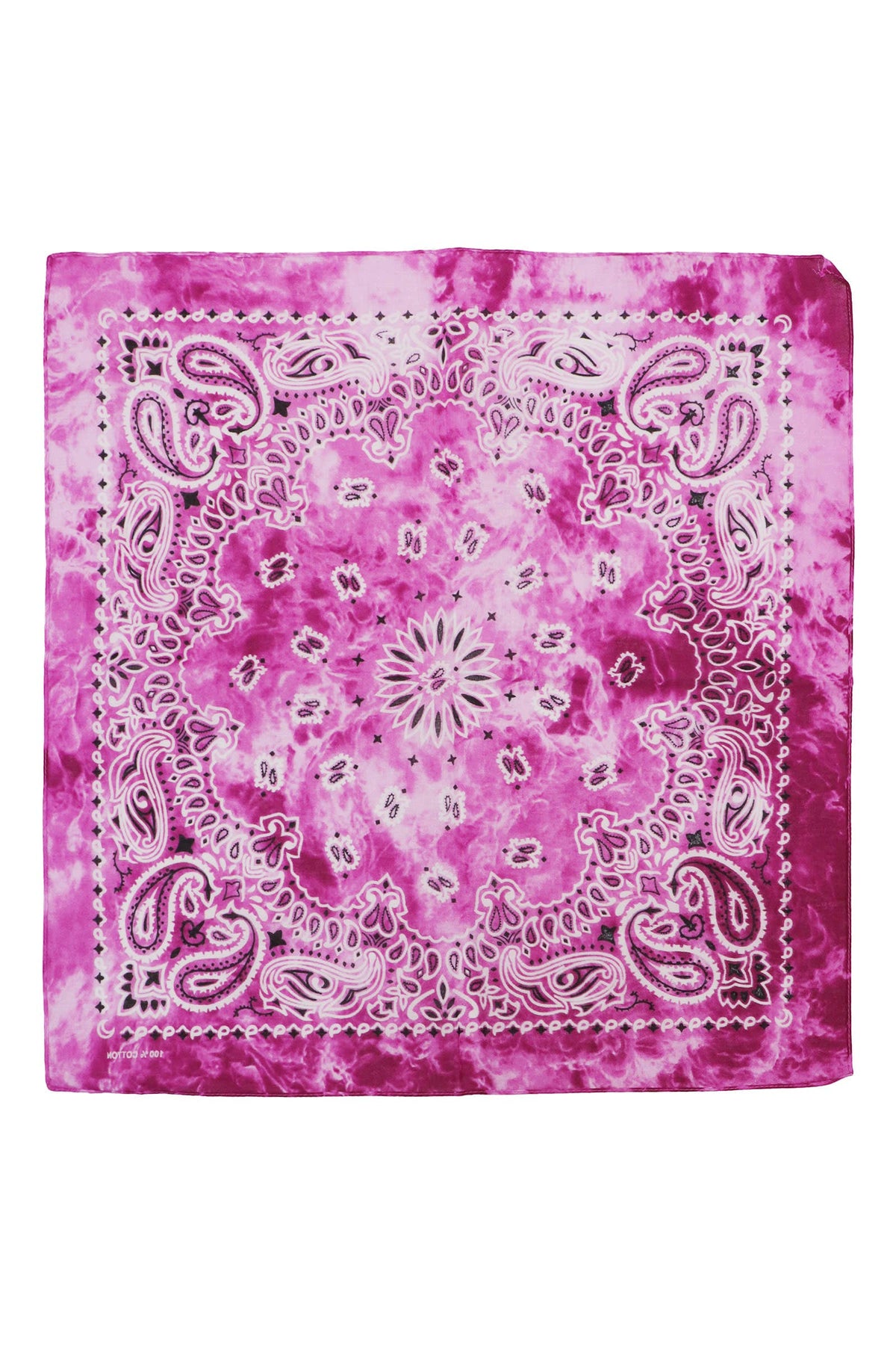 Paisley Tie Dye Marble Gradient Cotton Bandana