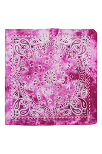 Paisley Tie Dye Marble Gradient Cotton Bandana