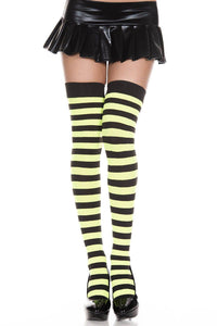 Wide Striped Thigh Hi
