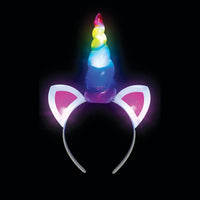 LIGHT-UP RAINBOW UNICORN HEADBANDS