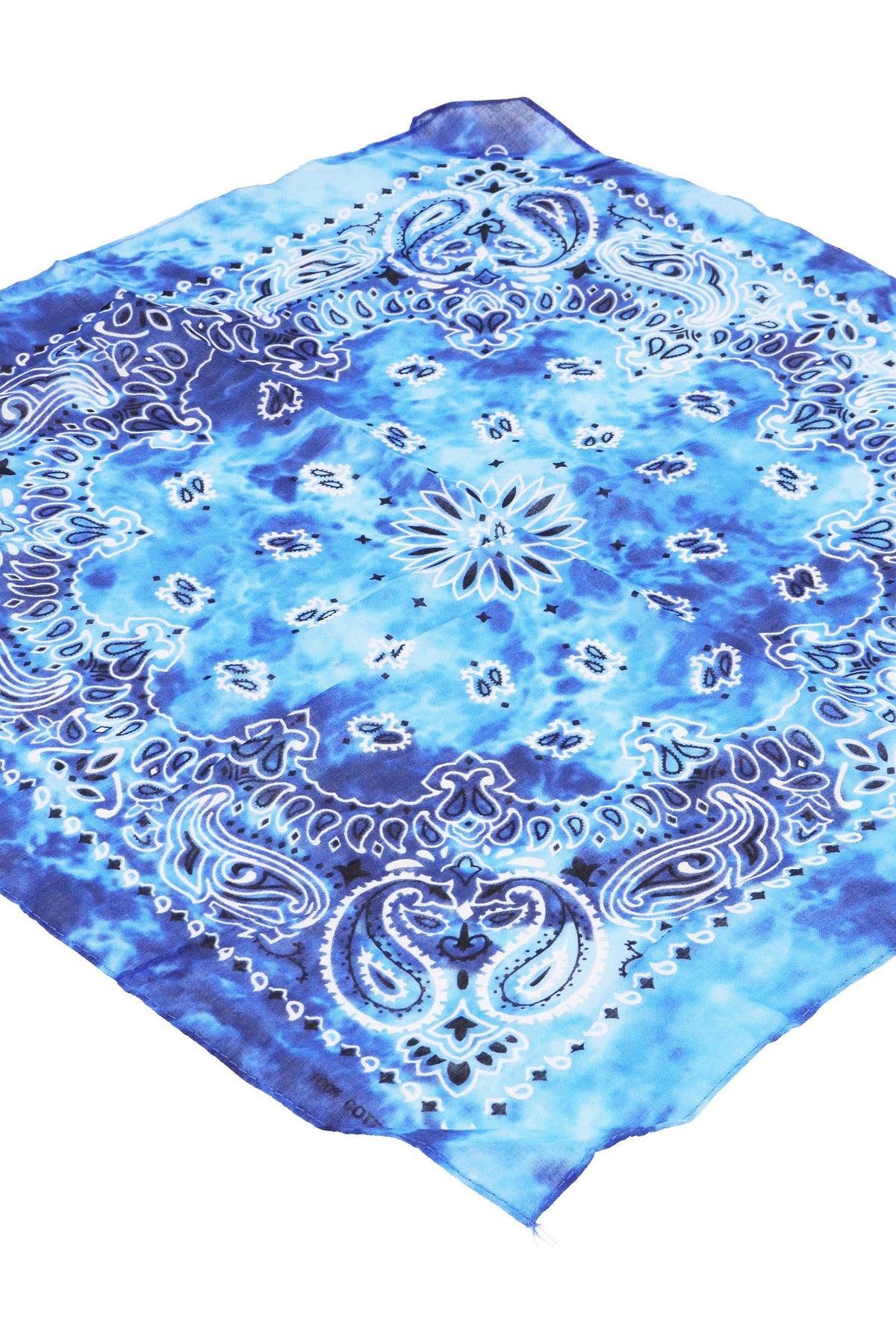 Paisley Tie Dye Marble Gradient Cotton Bandana