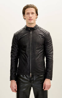 Men's Rider Motto Jacket - Black