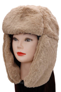 Fluffy Faux Fur Bomber Trapper Hat