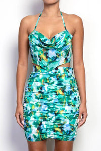 Tropical Halter Top or Mini Skirt