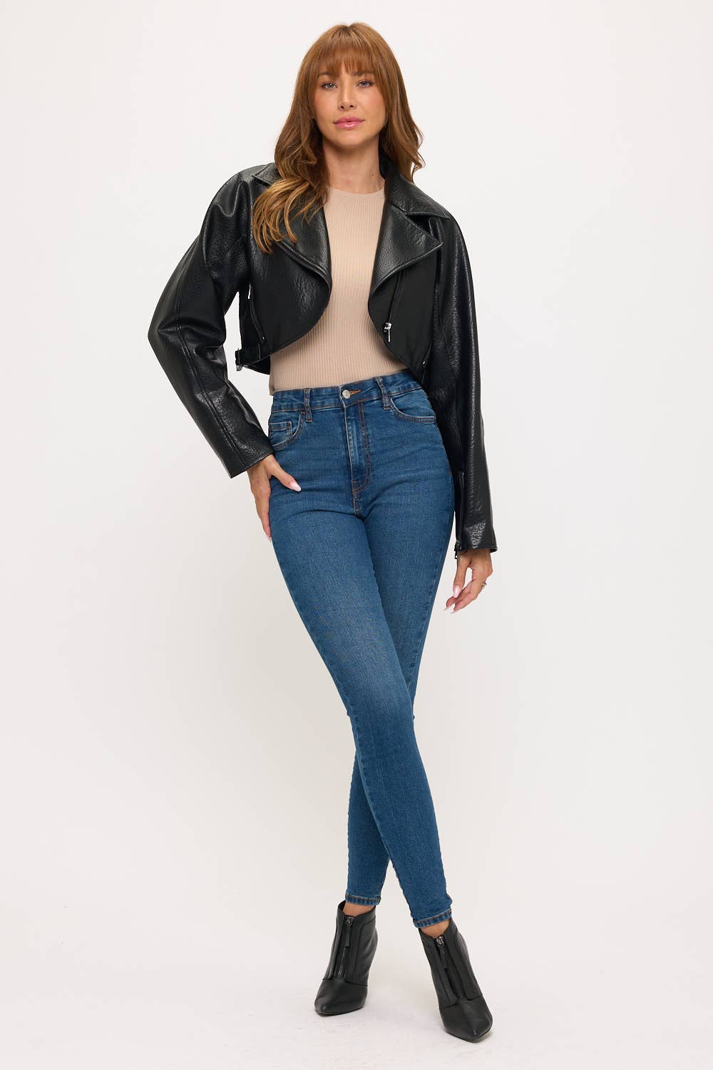 Viper Cropped Moto Jacket
