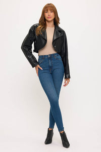 Viper Cropped Moto Jacket