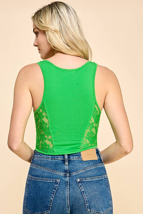 LACE-UP TANK TOP