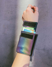 Wrist Wallet Reflective Rainbow