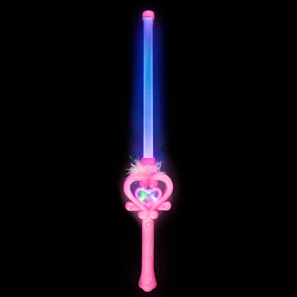 13" LIGHT-UP FEATHER WAND