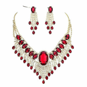 Bohemian Gatsby Theme Statement Necklace Set