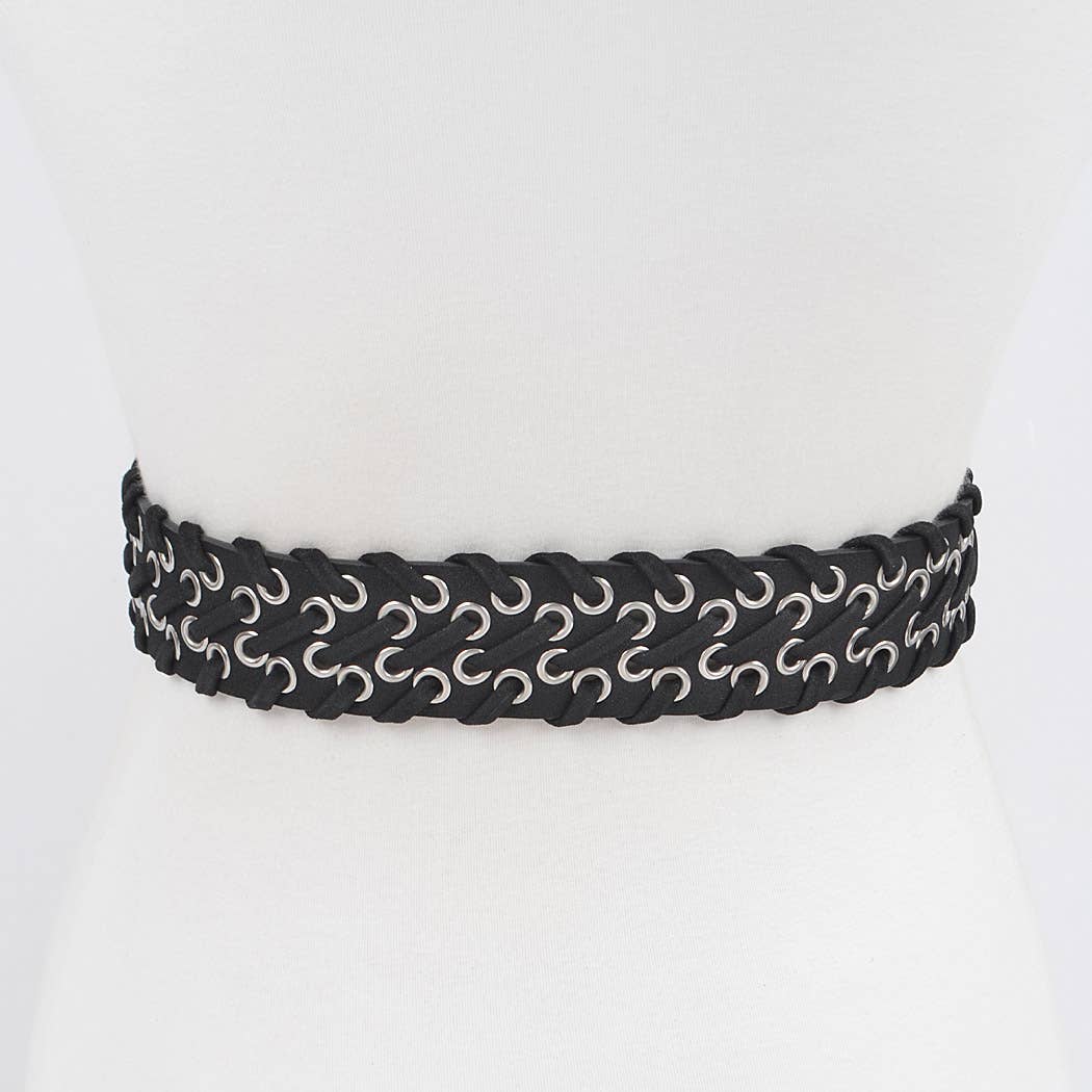 Multi Metal Eyelet Belt