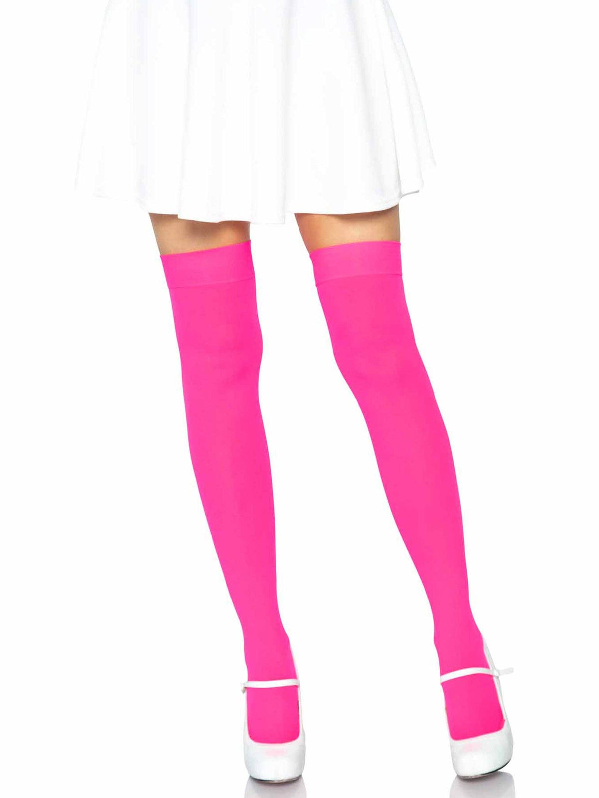 Luna Thigh High Stockings: White / One Size
