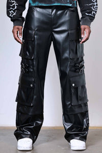 PU Y2K CARGO PANTS