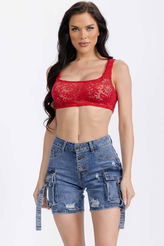 Lace Cropped Top