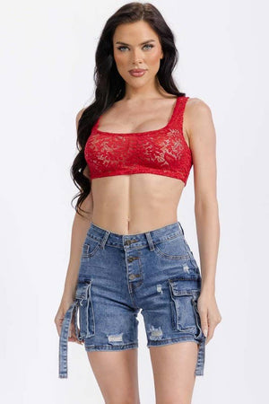 Lace Cropped Top
