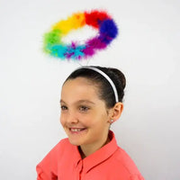 Marabou Feather Rainbow Halo
