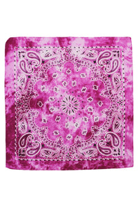 Paisley Tie Dye Marble Gradient Cotton Bandana