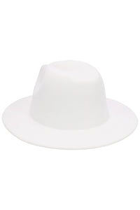 Solid Plain Standard Brim Felt Rancher Hat