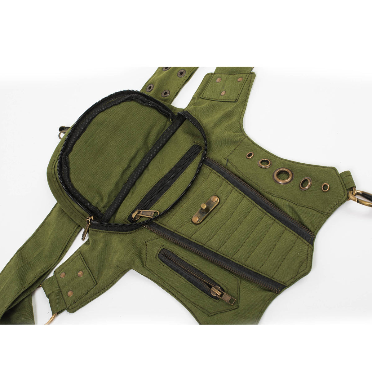 Bikers Sling-Hip Bag With thigh Belt