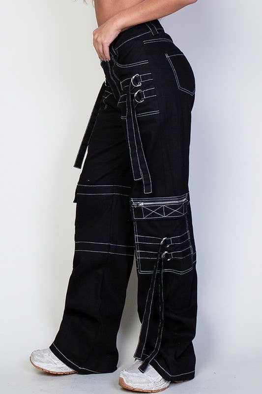 Stitched Twill Cargo Pants