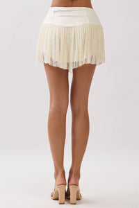 LACE UP MINI SKIRT
