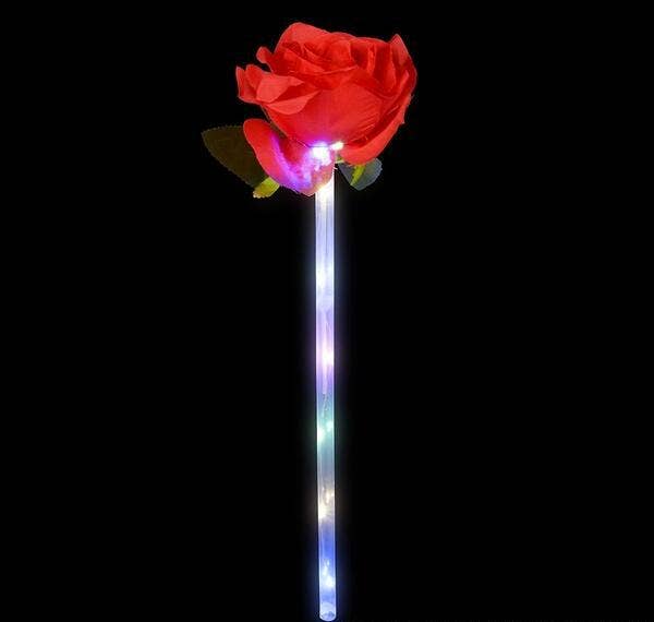 16" LIGHT-UP ROSE WAND