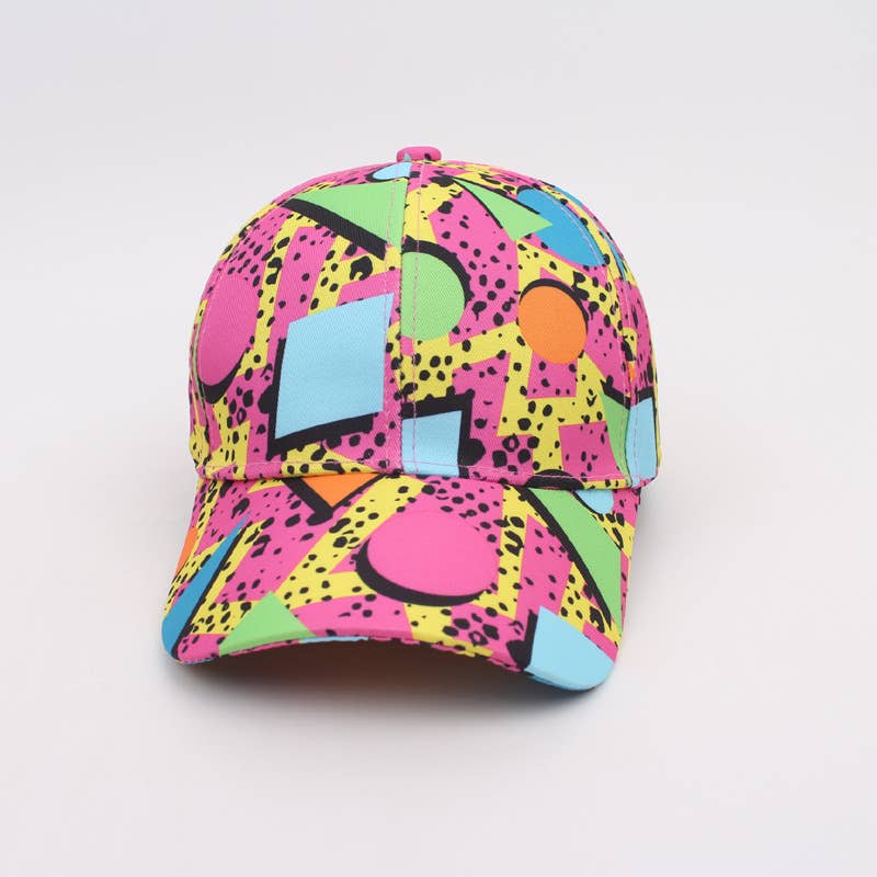 Geo Print Baseball Cap
