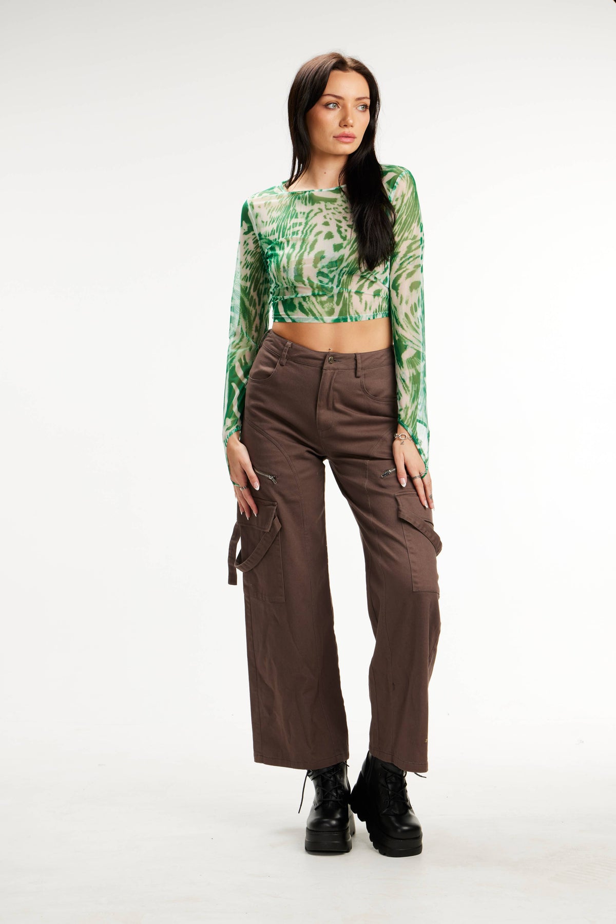Sheer Long Sleeve Top