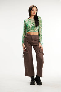 Sheer Long Sleeve Top