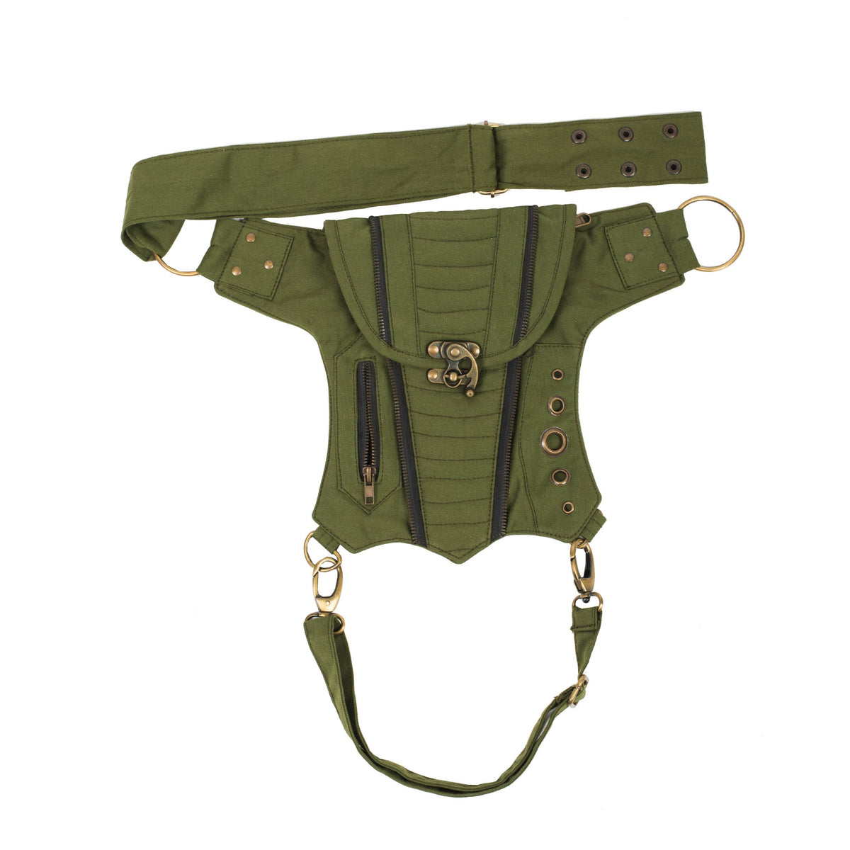 Bikers Sling-Hip Bag With thigh Belt