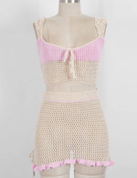 Knit crochet Top or Skirt