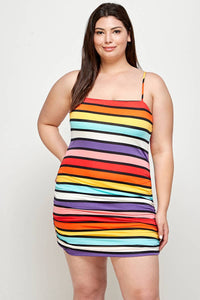 Rainbow Stripe Dress