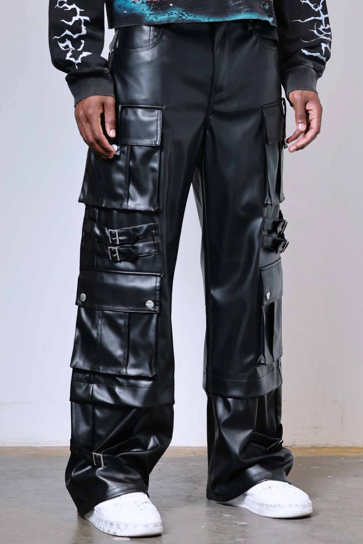 PU Y2K CARGO PANTS