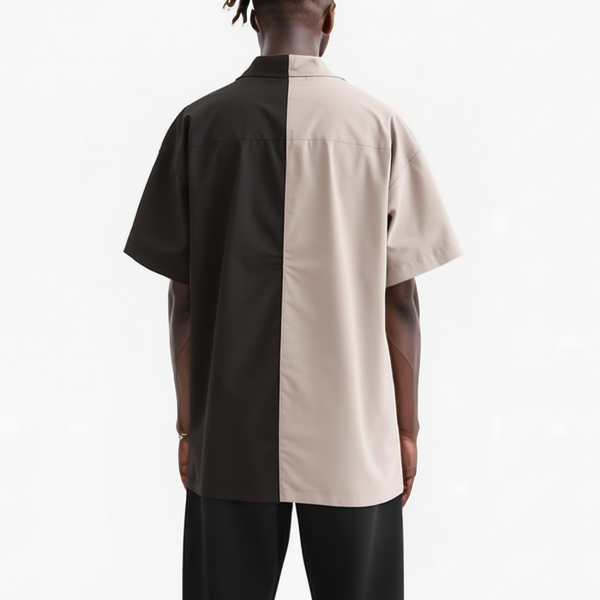 Men's Shirt in Black Khaki