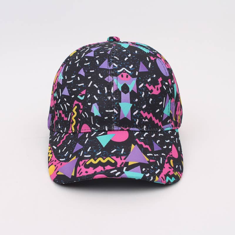 Geo Print Baseball Cap