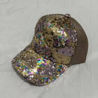 Sequin baseball cap