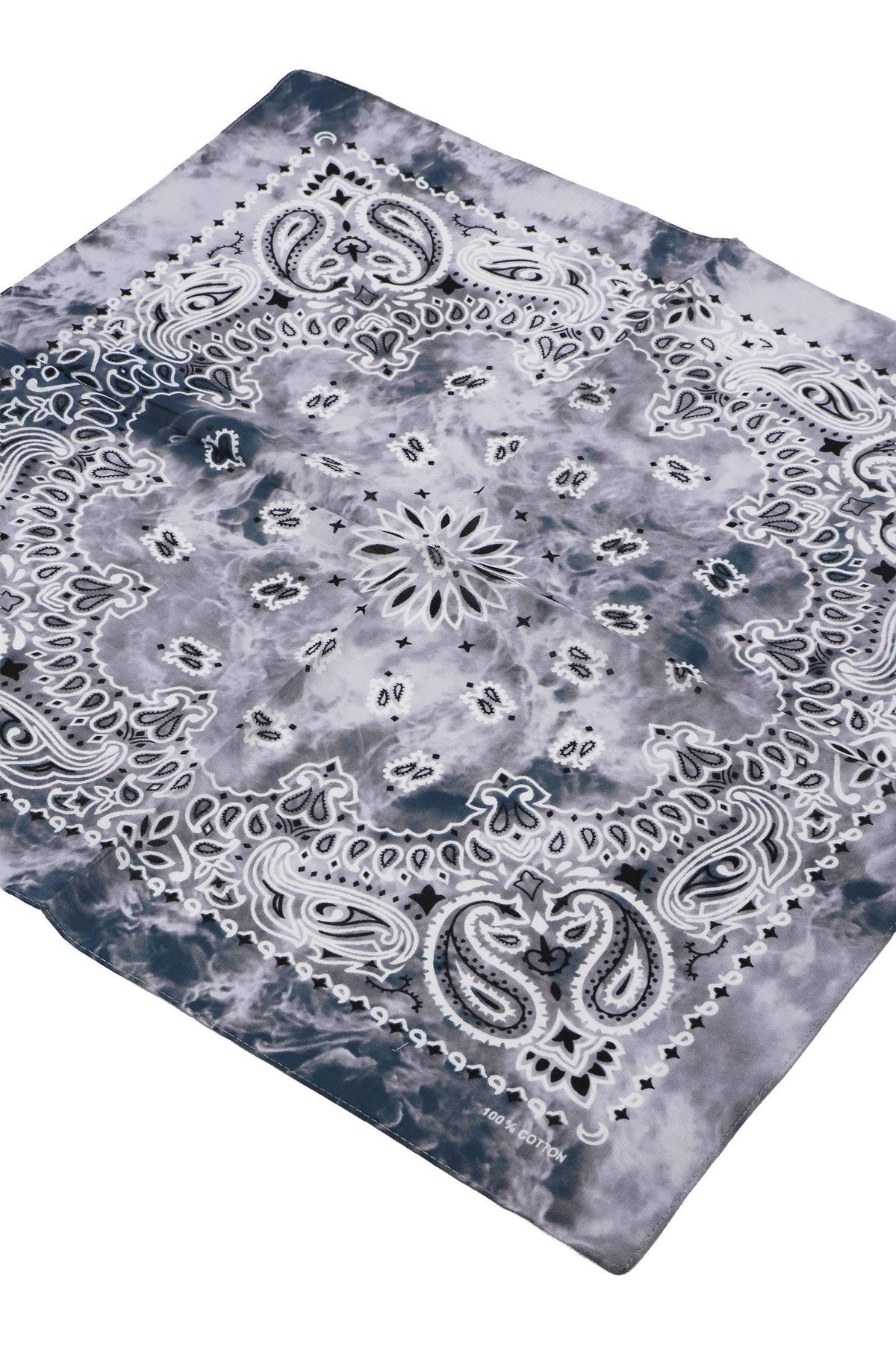 Paisley Tie Dye Marble Gradient Cotton Bandana