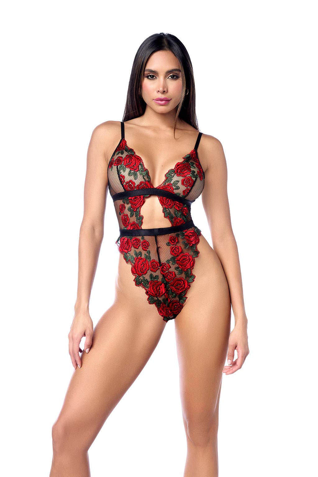 Teddy Black/Red Roses
