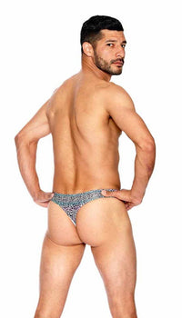 Men's Rainbow Leopard Print Thong