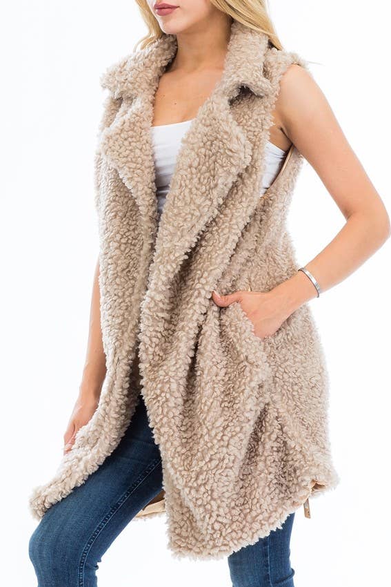 Shaggy Faux Fur Vest