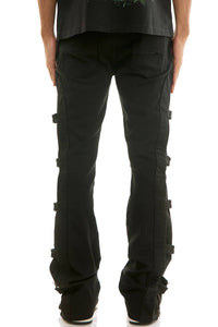 BUCKLE FLARE PANTS/JEANS